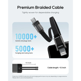  Pin Dự Phòng Kèm Cáp Type-C & Lightning CUKTECH CP24 LPB200NL 20000mAh 40W (1*Type-C + 1*USB-A port, LED Display, Flight Approved, CCC / 3C Certification) 