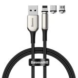  Cáp sạc từ thế hệ thứ 3 Baseus Zinc Magnetic series 3 Lightning/ Type C/ Micro cho Smartphone/ Tablet Cable (2A , Charging Cable) 