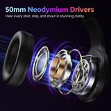  Tai Nghe Chụp Tai Không Dây QCY Heroad V200 Tri-Mode Edition (Bluetooth v6.0, 240H, With Wired USB-C Cable + 2.4GHz, RGB Light, 7.1 Surround Sound, Detachtable Noise Canceling Mic) 