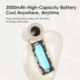 Quạt Cầm Tay Mini ROCK Mini Handheld High-Speed Fan (5W, LED Smart Display, 6H, 9m/s Wind Speed, 5-Speed Adjustable Settings, 3000mAh, 17400RPM) - Cũ 