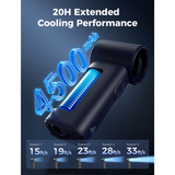  Quạt Cầm Tay Phun Sương Tốc Độ Cao AECOOLY Cold Air Pro (12000RPM, 9.5m/s, 5-Speed Level Adjustment, ≤51db, Up to 25H, 4500mAh) 