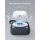  Pin Dự Phòng Không Dây AUKEY PB-MS22 10000mAh 20W (CCC / 3C Certification, 1*Type-C + 1*USB-A + 1*Type-C Built-in Cable, Digital Display, Support Wireless Charging 15W) 