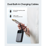  Pin Dự Phòng Kèm Cáp Type-C & Lightning CUKTECH CP24 LPB200NL 20000mAh 40W (1*Type-C + 1*USB-A port, LED Display, Flight Approved, CCC / 3C Certification) 