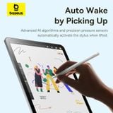  Bút Cảm Ứng Baseus Smooth Writing 3 Wireless Charging Active Wireless Version (Connect via Bluetooth, 17H, Auto Wake by Picking Up, Magnetic Wireless Charging, LDS Gold-Plated Tip) 