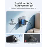  Củ Sạc Nhanh ANKER A121A 70W (2*Type-C + 1*USB-A Port, ActiveShield™ 4.0) 