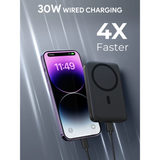  Pin Dự Phòng Không Dây AUKEY MagFusion PB-MS02 10000mAh 30W (Wireless Charging Qi 15W, With Stand) 