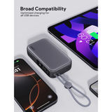  Pin Dự Phòng AUKEY PB-Y47 10000mAh 30W (1*Type-C + 1*USB-A Port + Built-in Type-C cable, Digital Display) 