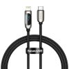  Cáp sạc nhanh tích hợp màn hình LED Baseus Display Fast Charging Data Cable Type-C to IP 20W 