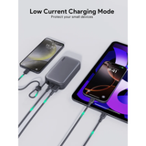  Pin Dự Phòng AUKEY PB-Y47 10000mAh 30W (1*Type-C + 1*USB-A Port + Built-in Type-C cable, Digital Display) 