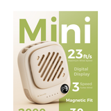  Quạt Đeo Cổ Cầm Tay Mini AECOOLY Click 01 (7000RPM, 3-Speed Level Adjustment, Up to 9H, 2000mAh, 7m/s, Digital Display, ≤30db) 