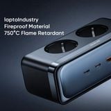 Ổ Cắm Điện Đa Năng Chống Sét 6-in-1 MCDODO CH-461 70W (2*AC Outlet Up to 4000W + 2*Type-C port + 2*USB-A port, laptoIndustry Fireproof Material 750°C Flame Retardant) 