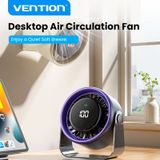 Quạt Để Bàn VENTION Lite 01 PBJ (3000mAh, 9.5H, LED Speed Display, 120° Wide-Angle Adjustment) 