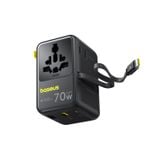  Củ Sạc Du Lịch Toàn Cầu 2AC+2U+2C Baseus EnerCore CG11 70W (with Type-C Built-in cable, Multiple Protections, US/UK/AU/EU) 