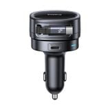  Tẩu Sạc Cho Ô Tô Baseus PrimeTrip VR1 60W (With 0.8m Retractable Cable (U+C) + Type-C, 180° Rotating Design, Dual Anti-Slip Clips, LED Indicator, 60W Triple Ports) 