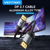  Cáp DisplayPort2.1 VENTION HGB 16K (16K@60Hz / 10K@60Hz / 8K@240Hz / 4K@360Hz / 2K@480Hz / 1080P@540Hz, HDR10+, HDCP 2.2, DSC 1.2a, 54Gbps, 3D Stereoscopic Imaging, FEC, NVIDIA G-Sync, AMD FreeSync Premium Pro, DSC, 32-bit audio) 