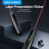  Bút Trình Chiếu Thông Minh VENTION KQP (Red/Green Laser Pointer, with Air Mouse Control, 2.4G, 100m Stable Connection, Low Battery Alert, Seamless Page Navigation) 