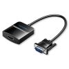  Đầu Chuyển VGA to HDMI 1080p VENTION ACN (1080p@60Hz, with 3.5mm, Power Supply Port) 