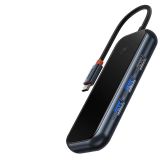  Hub Mở Rộng Kết Nối Đa Năng Baseus AcmeJoy HUB Docking Station Cho Macbook Laptop iPad Điện Thoại (HDMI 4K RJ45 USB3.0 SD/TF PD/Data Jack 3.5) 
