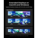  Trạm Sạc Để Bàn Đa Năng 14-in-1 ANKER Prime A83B3 (Triple Display with DisplayLink, 140W Max, Smart Display, Triple 4K@60Hz, Cooling Fan, for macOS and Windows) 