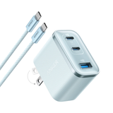  Củ Sạc Nhanh ANKER A121A 70W (2*Type-C + 1*USB-A Port, ActiveShield™ 4.0) 
