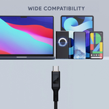  Cáp Sạc Nhanh C to C AUKEY CB-MCC101/CB-MCC102 100W (with LCD Display, 1/1.8m, 480Mbps) 