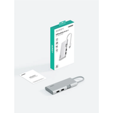  HUB Mở Rộng Đa Năng 6-in-1 AUKEY OfficeDok UH-CUH02 (Type-C to 1*HDMI 4K@60Hz + 2*USB-A 3.2 10Gbps + 2*Type-C 3.2 10Gbps + 1*Type-C PD100W) 