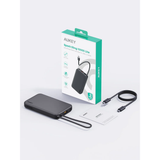  Pin Dự Phòng AUKEY Spark Sling PB-Y53 10000mAh 15W (with Built-in Type-C Cable, 1*Type-C + 1*USB-A port) 