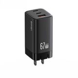  Củ Sạc Nhanh 2C+A USAMS CC272 / CC265 67W (GaN Charger, 3 Port, CC272 chân dẹp / CC265 chân tròn) 