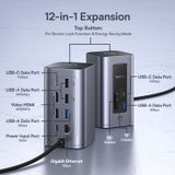  Hub Mở Rộng Đa Năng 12-in-1 Baseus NU1 Air Spacemate (USB-C to 2*HDMI 4K@60Hz+2*USB-C (10Gbps)+2*USB-A (5Gbps)+2*USB-A (480Mbps)+1*RJ45+SD/TF 3.0+1*USB-C (PD)) 