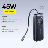  Pin Dự Phòng Baseus EnerCore CR11 10000mAh 45W (1*Type-C port, with Type-C Retractable Cable, Digital Display) 