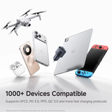  Tẩu Sạc Cho Ô Tô Baseus PrimeTrip VP2 60W (2*Type-C / Type-C + USB-A, Magnetic Secure Lock) 