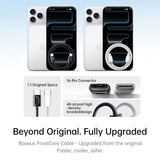  Cáp Sạc Nhanh C to C Baseus FrostCore 60W (1.2m/2m, 480Mbps, Support Apple CarPlay) 