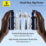  Pin Dự Phòng Baseus EnerCore CR11 10000mAh 45W (1*Type-C port, with Type-C Retractable Cable, Digital Display) 