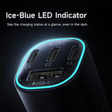  Tẩu Sạc Cho Ô Tô Baseus PrimeTrip VP2 160W (3*Type-C + 1*USB-A port, Ice-Blue LED Indicator) 