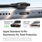  Cáp Sạc Nhanh C to C Baseus FrostCore 60W (1.2m/2m, 480Mbps, Support Apple CarPlay) 