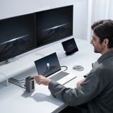  Hub Mở Rộng Đa Năng 12-in-1 Baseus NU1 Air Spacemate (USB-C to 2*HDMI 4K@60Hz+2*USB-C (10Gbps)+2*USB-A (5Gbps)+2*USB-A (480Mbps)+1*RJ45+SD/TF 3.0+1*USB-C (PD)) 