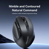  Chuột Không Dây Công Thái Học VENTION KTH (2.4GHz, 4000DPI, 5-Level DPI Adjustment, 6 Buttons, ≤10m, AA Battery) 