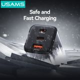  Củ Sạc Nhanh 2C+A USAMS CC272 / CC265 67W (GaN Charger, 3 Port, CC272 chân dẹp / CC265 chân tròn) 
