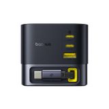  Củ Sạc Nhanh Để Bàn Baseus Super GaN 100W (GaN6 Technology, with 0.8m Retractable Type-C Cable + 2*Type-C + 1*USB-A port) 