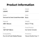  Giá Đỡ Điện Thoại Cho Ô Tô USAMS ZJ091 (Car Center Console Version, For 4.5-6.9" Mobile Phones) 