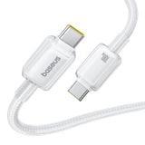  Cáp Sạc Nhanh C to C Baseus Crystal-Clear 100W (480Mbps, Dual-Layer Protection) 
