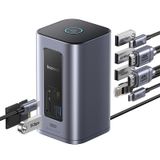  Hub Mở Rộng Đa Năng 12-in-1 Baseus NU1 Air Spacemate (USB-C to 2*HDMI 4K@60Hz+2*USB-C (10Gbps)+2*USB-A (5Gbps)+2*USB-A (480Mbps)+1*RJ45+SD/TF 3.0+1*USB-C (PD)) 