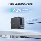  Củ Sạc Nhanh Baseus EnerCore CJ11 67W (2*Type-C port, With 82cm Type-C Built-in Cable, AI-Powered Real-Time Monitoring) 