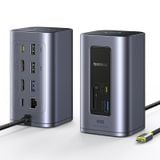  Hub Mở Rộng Đa Năng 12-in-1 Baseus NU1 Air Spacemate (USB-C to 2*HDMI 4K@60Hz+2*USB-C (10Gbps)+2*USB-A (5Gbps)+2*USB-A (480Mbps)+1*RJ45+SD/TF 3.0+1*USB-C (PD)) 