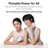  Pin Dự Phòng Baseus EnerFill FC11 22.5W (10000mAh/20000mAh, Digital Display, with Dual Built-in Cables) 