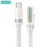  Cáp Sạc Nhanh C to Lightning USAMS SJ652 30W (Digital Display, 1.2m, 480Mbps, Right-angle cable) 