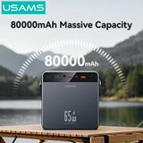  Pin Dự Phòng USAMS CD270 80000mAh 65W (2*Type-C + 2*USB-A port, Digital Display) 
