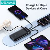  Pin Dự Phòng Kèm Cáp Type-C+Lightning+Micro USAMS CD273 10000mAh 10W (CCC / 3C Certification, LED Display) 