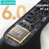  Tai Nghe Bluetooth TWS USAMS Echo E05 (Bluetooth v6.0, 3.5H, 3D Surround Stereo Sound, Low latency) 