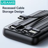  Pin Dự Phòng Kèm Cáp Type-C+Lightning+Micro USAMS CD273 10000mAh 10W (CCC / 3C Certification, LED Display) 